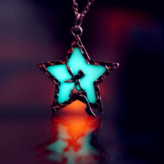 Collier pendentif dragon lumineux