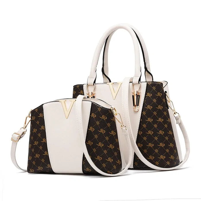 Conjunto de 2 bolsos de cuero para mujer