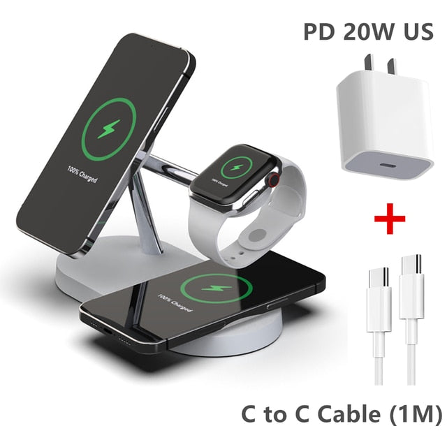 Cargador inalámbrico Magsafe 3 en 1
