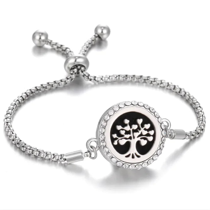 Bracelet d'aromathérapie Kaléidoscope pour femmes, diffuseur d'huiles essentielles, médaillon, breloques, bijoux