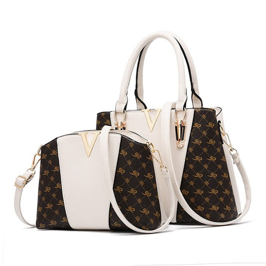 Conjunto de 2 bolsos de cuero para mujer