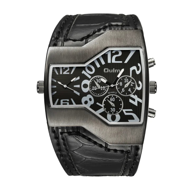 Quartz Watch for Men – Waterproof Leather Strap