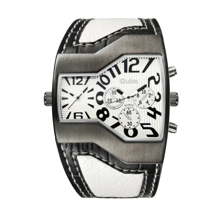 Quartz Watch for Men – Waterproof Leather Strap