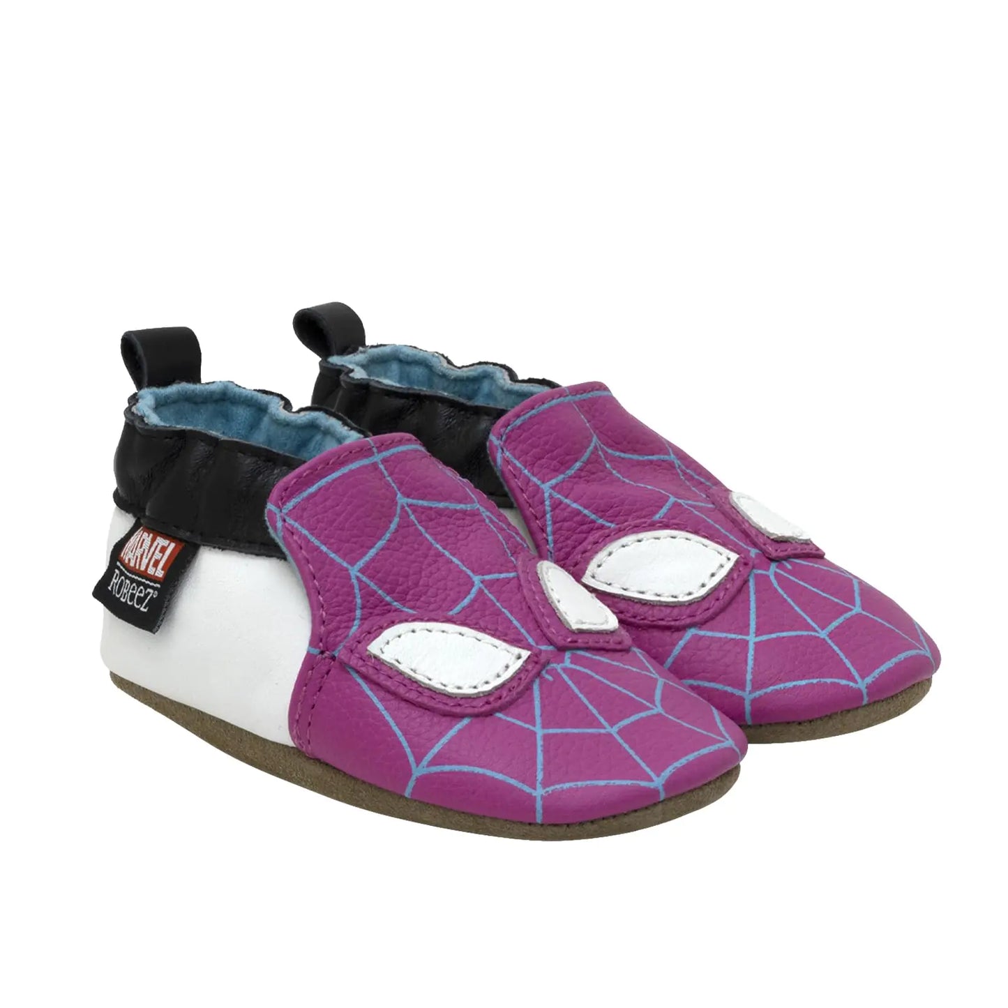Robeez Soft Sole Crib Shoes – Ghost Spider Pink (6–12 Months)
