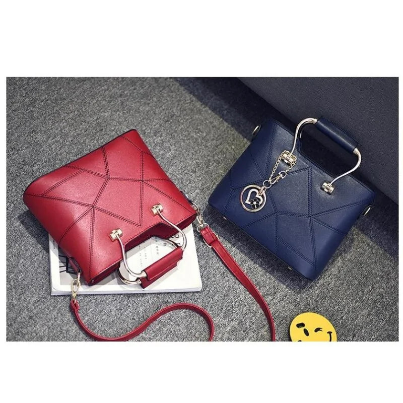 Bolso bandolera de lujo para mujer con diseño geométrico