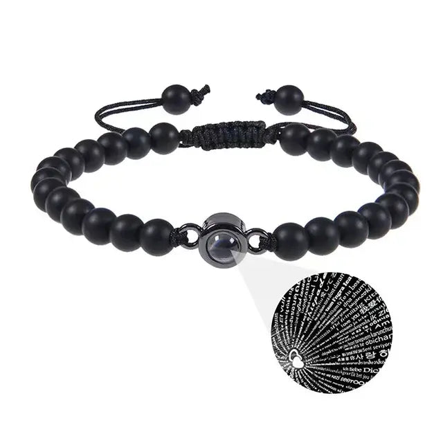 Pulsera de acero de titanio con imagen cubana