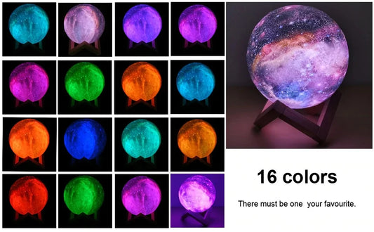 Lámpara de luna galáctica