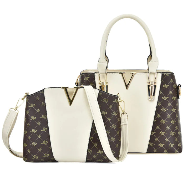 Conjunto de 2 bolsos de cuero para mujer