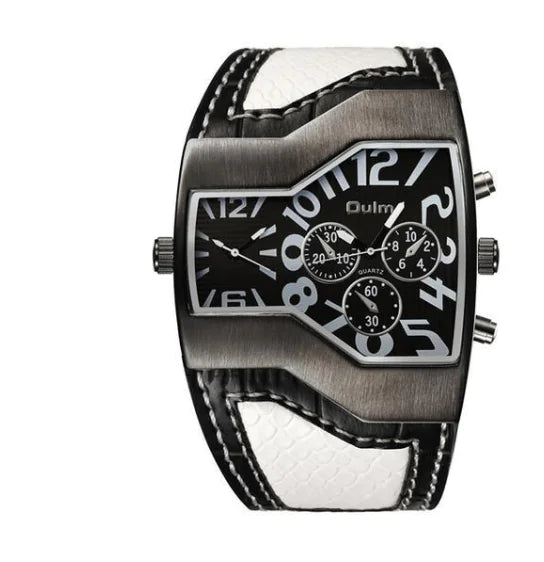Quartz Watch for Men – Waterproof Leather Strap