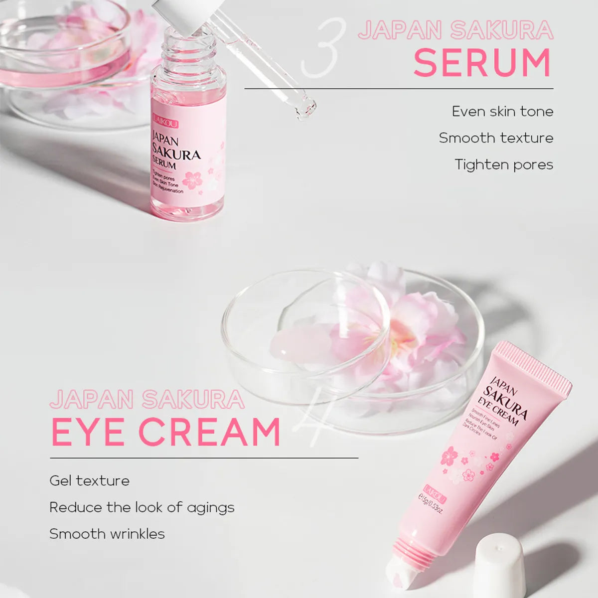 Japan Sakura Skin Care Set – 6-Piece Travel-Friendly Kit
