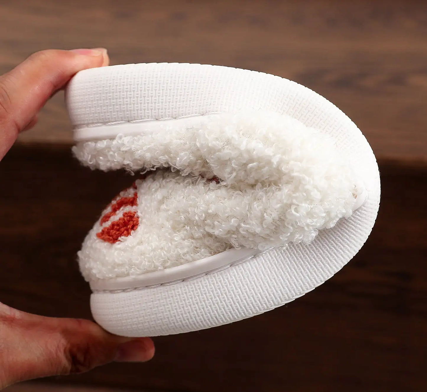 Christmas Gingerbread Cotton Slippers – Winter Home Shoes (Sizes 36–45)