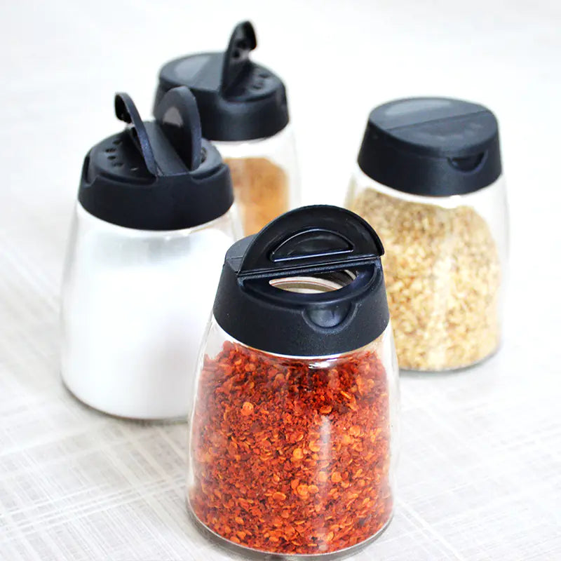 Kitchen Utensils and Glass Spice Jars Set