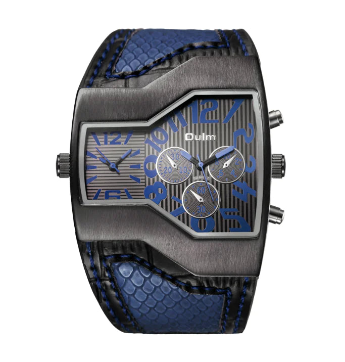 Quartz Watch for Men – Waterproof Leather Strap