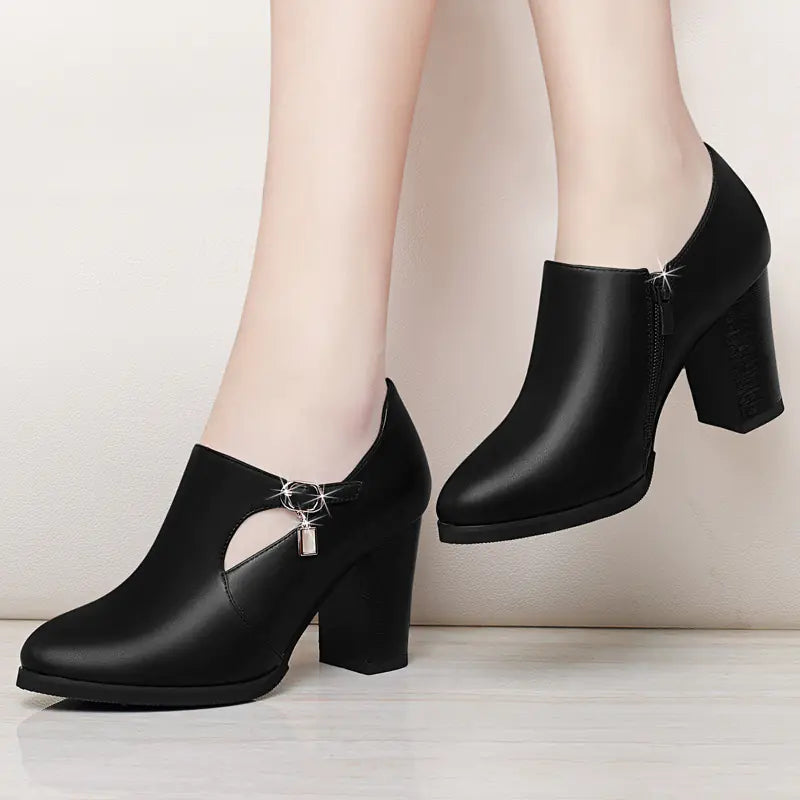 Versatile Mid-Heel Women's Shoes for Spring & Autumn