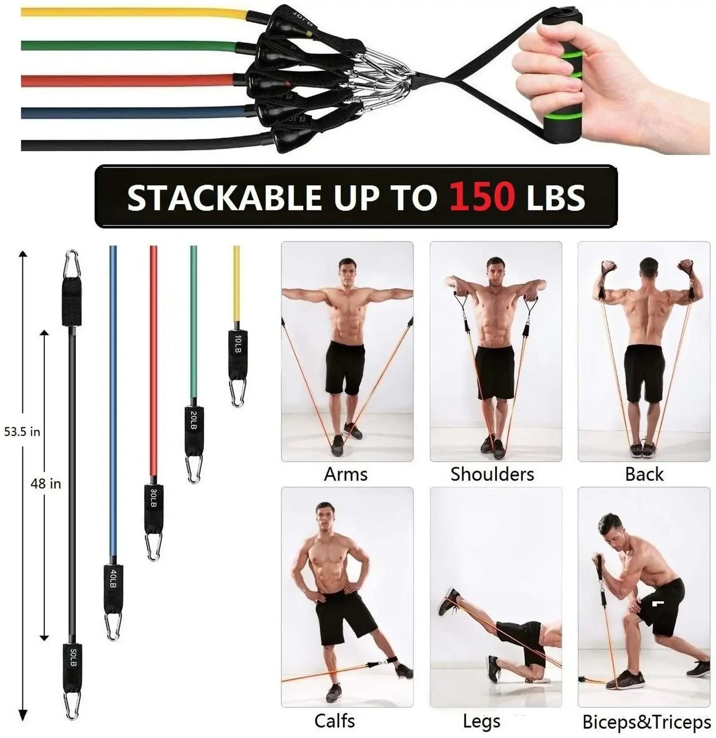 Bandes de résistance pour le fitness