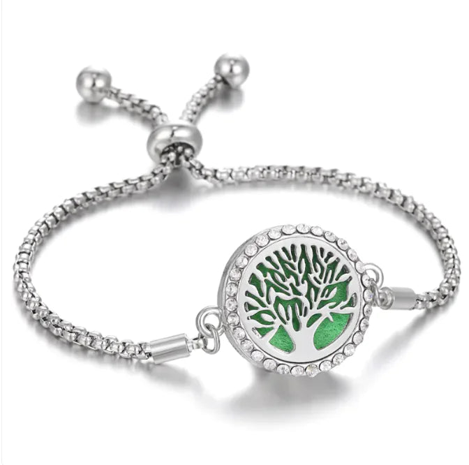 Bracelet d'aromathérapie Kaléidoscope pour femmes, diffuseur d'huiles essentielles, médaillon, breloques, bijoux