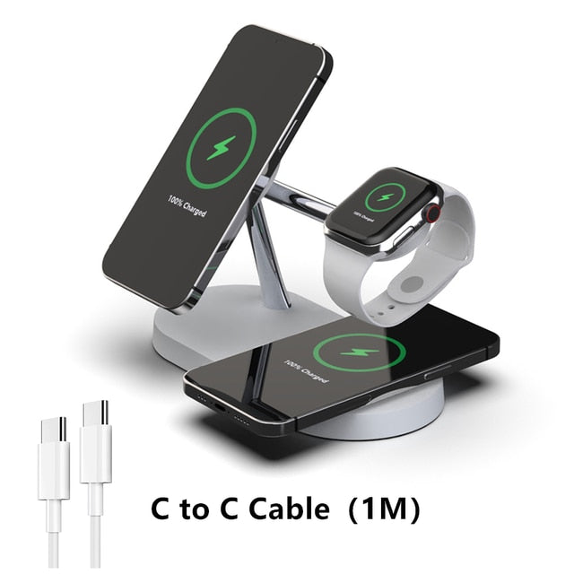 Cargador inalámbrico Magsafe 3 en 1