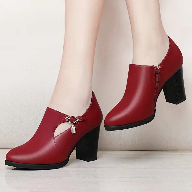 Versatile Mid-Heel Women's Shoes for Spring & Autumn