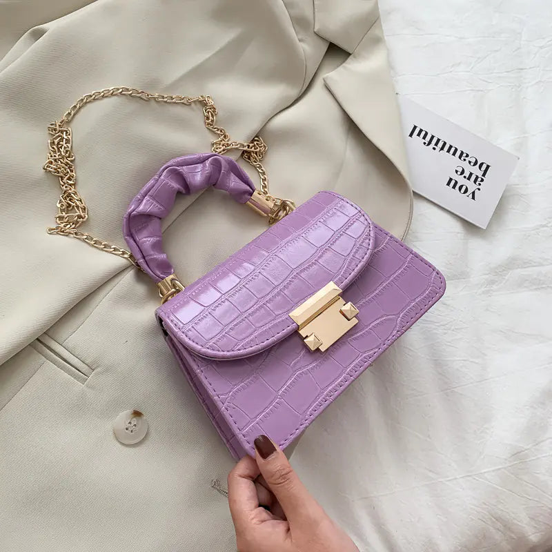 Trendy Summer Crossbody Chain Bag – Small Square 2020 Style (4 Colors)