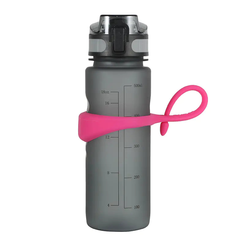 Fitness Sports Water Bottle with Magnetic Handle Ring – Multiple Colors
