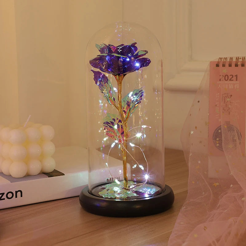 LED Light Beauty And The Beast Rose