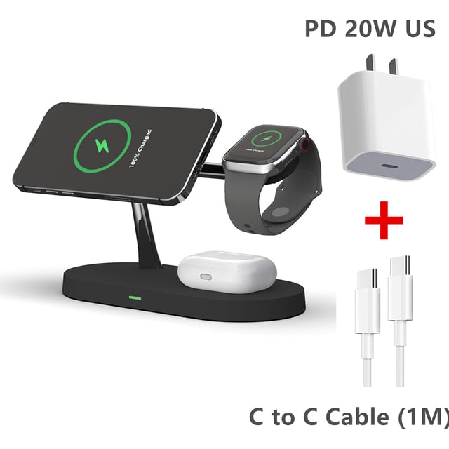 Cargador inalámbrico Magsafe 3 en 1