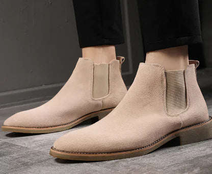 Men's High-Top Leather Chelsea Ankle Boots – Cowhide (35–46)