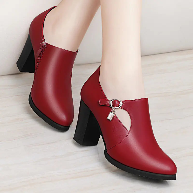 Versatile Mid-Heel Women's Shoes for Spring & Autumn