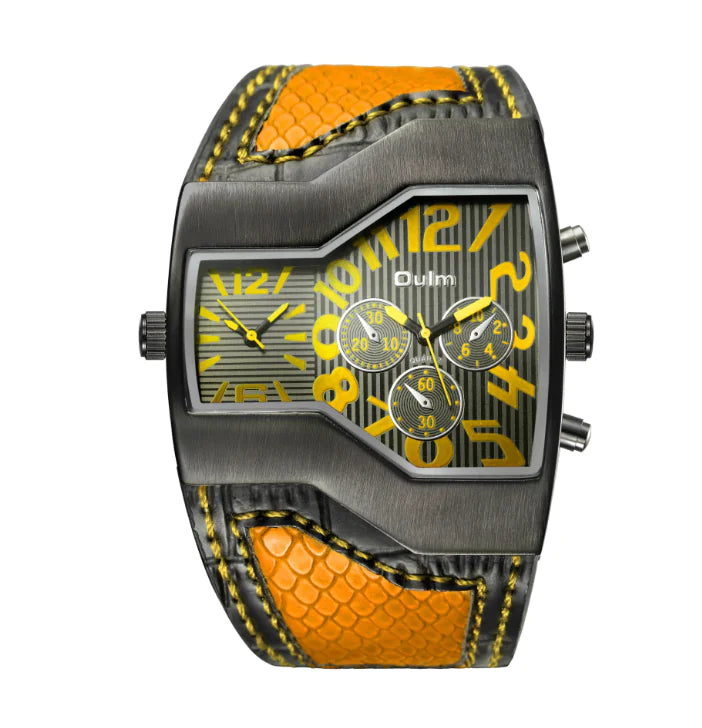 Quartz Watch for Men – Waterproof Leather Strap