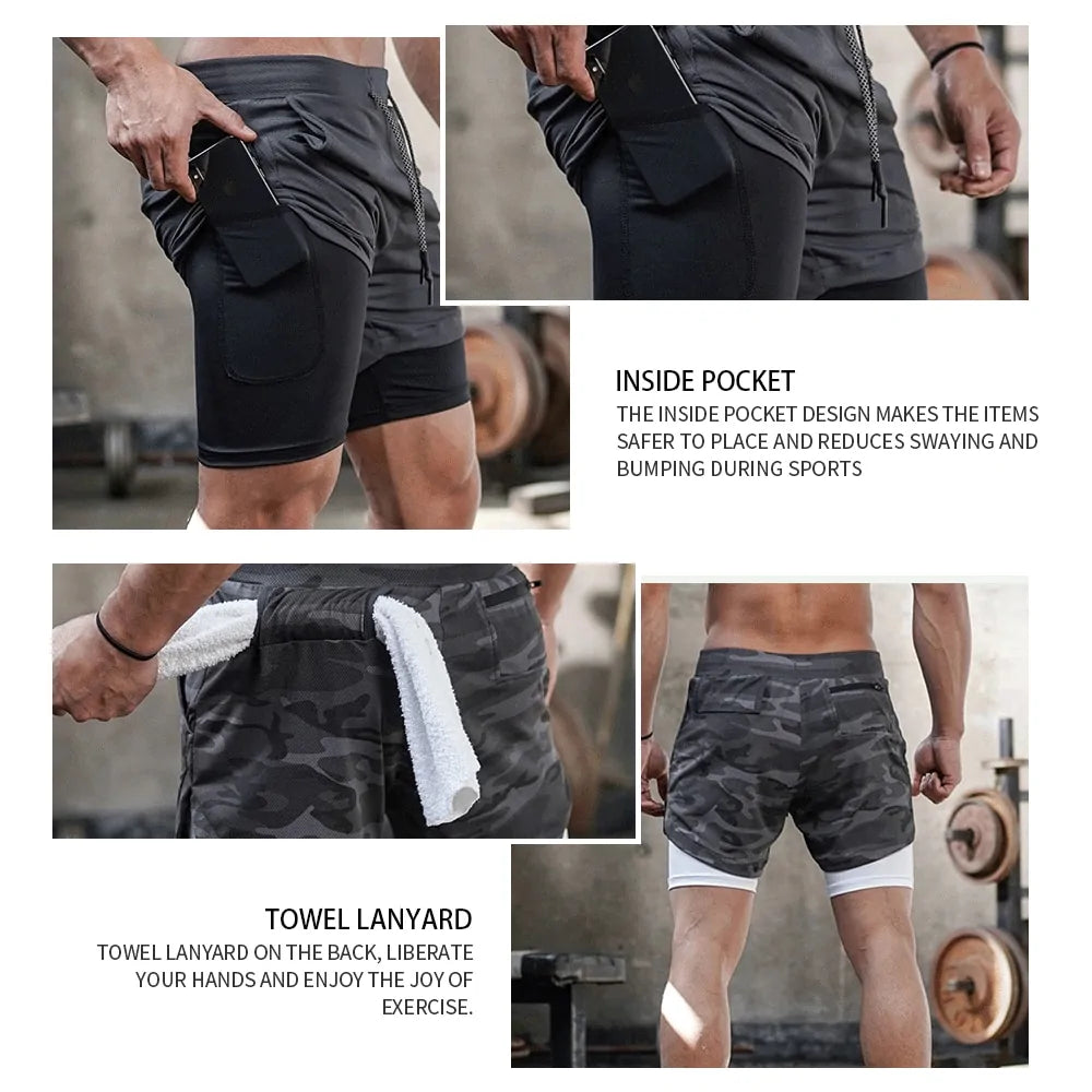 Pantalones cortos de gimnasio para hombre