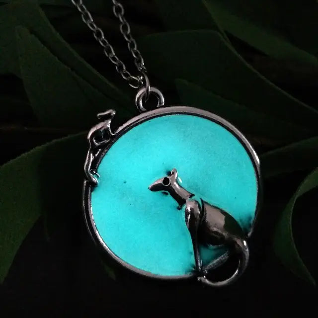Collier pendentif dragon lumineux