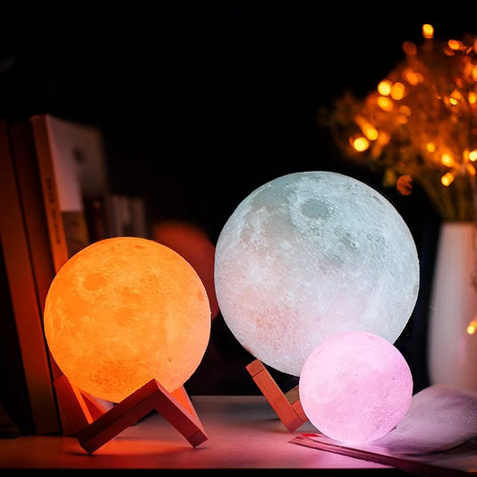 Lámpara de luna recargable