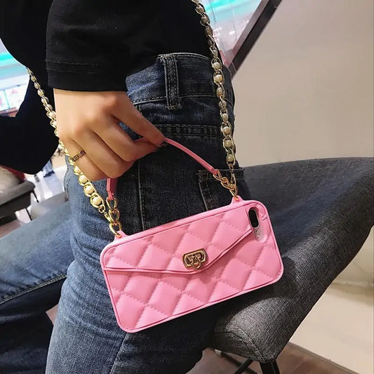 Cartera, bolso, bandolera, funda para teléfono