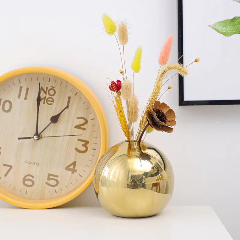 Electroplated Ceramic Gold Vase – Luxury Handmade Decor
