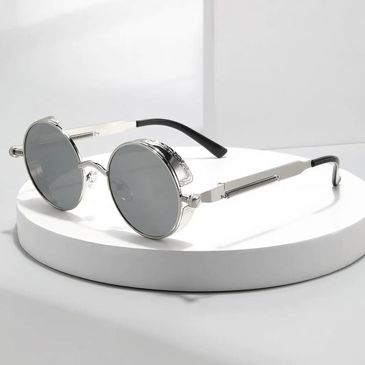 Gafas de sol redondas retro para hombre