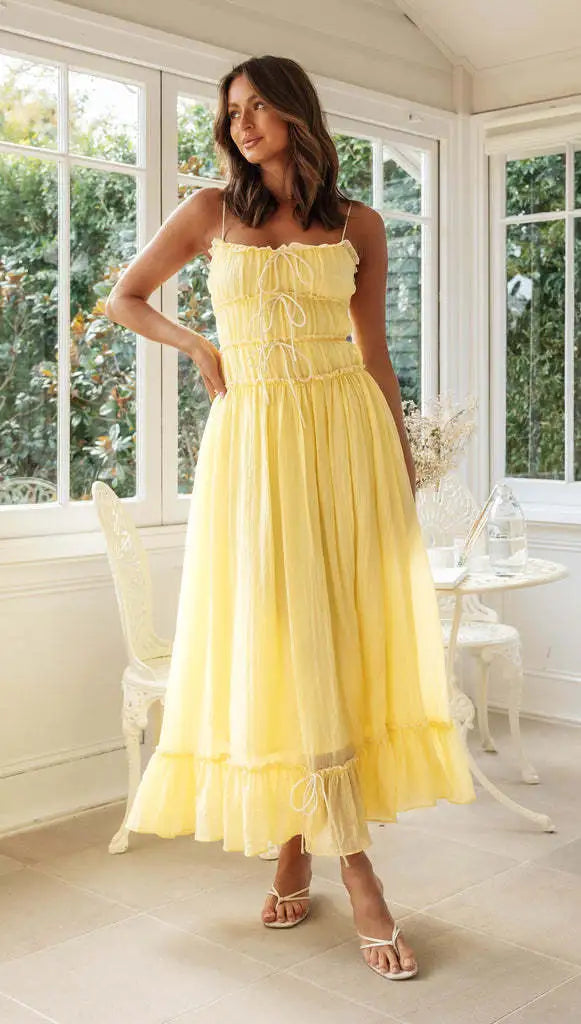 Vestido de tirantes para mujer