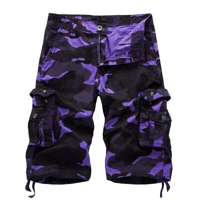 Pantalones cortos cargo militares para hombre