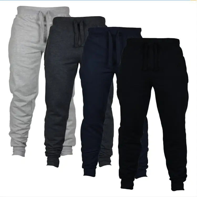 Men's Outdoor Sports Fitness Pants – S to 4XL, Multiple Colors
