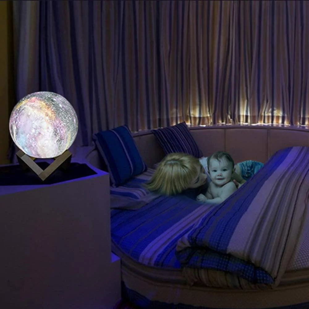 Lámpara de luna galáctica
