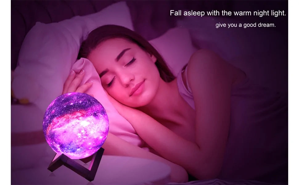 Lámpara de luna galáctica
