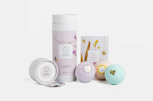 Bombas de baño, set de regalo de spa, regalo único para ella, regalo para madre, paquete de cuidado, bombas de ducha en un tubo, regalo de relajación, mejor amiga.