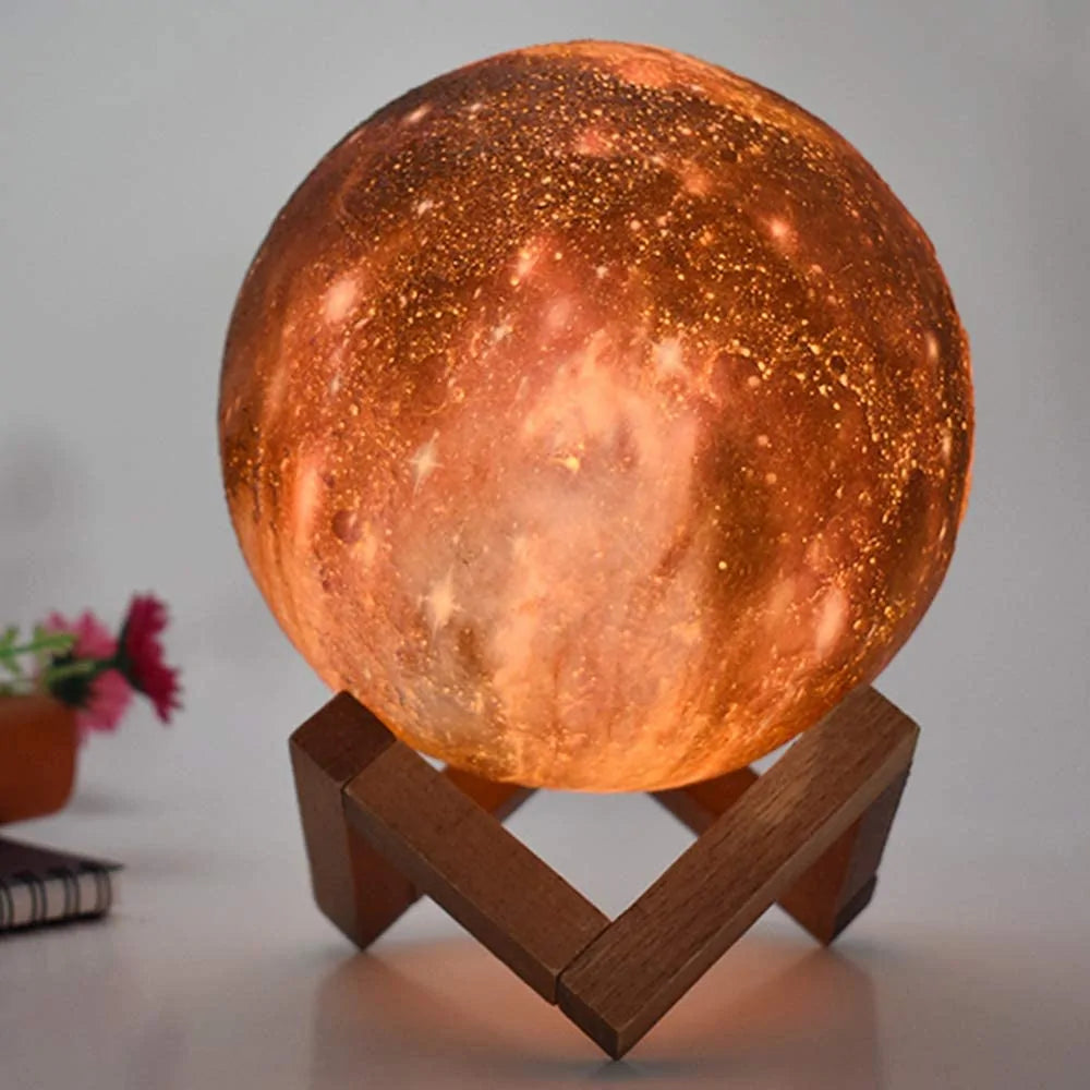 Lámpara de luna galáctica