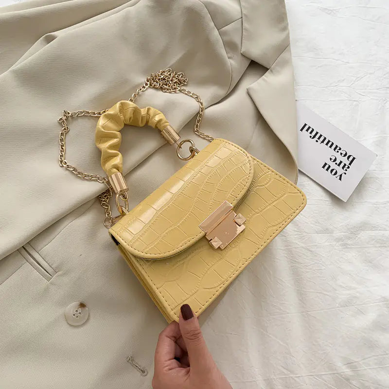 Trendy Summer Crossbody Chain Bag – Small Square 2020 Style (4 Colors)