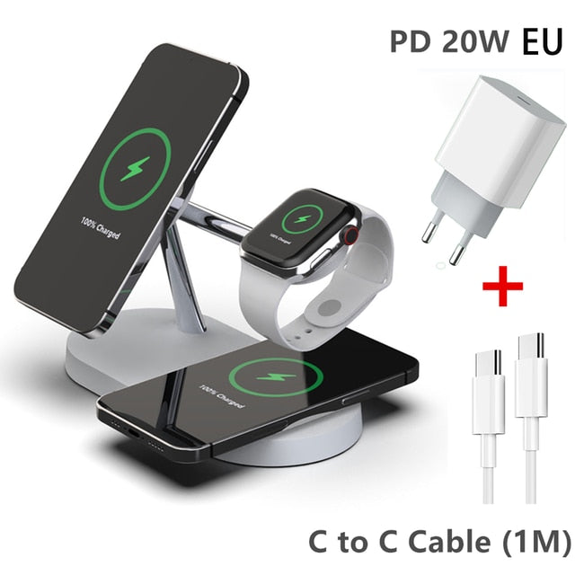 Cargador inalámbrico Magsafe 3 en 1
