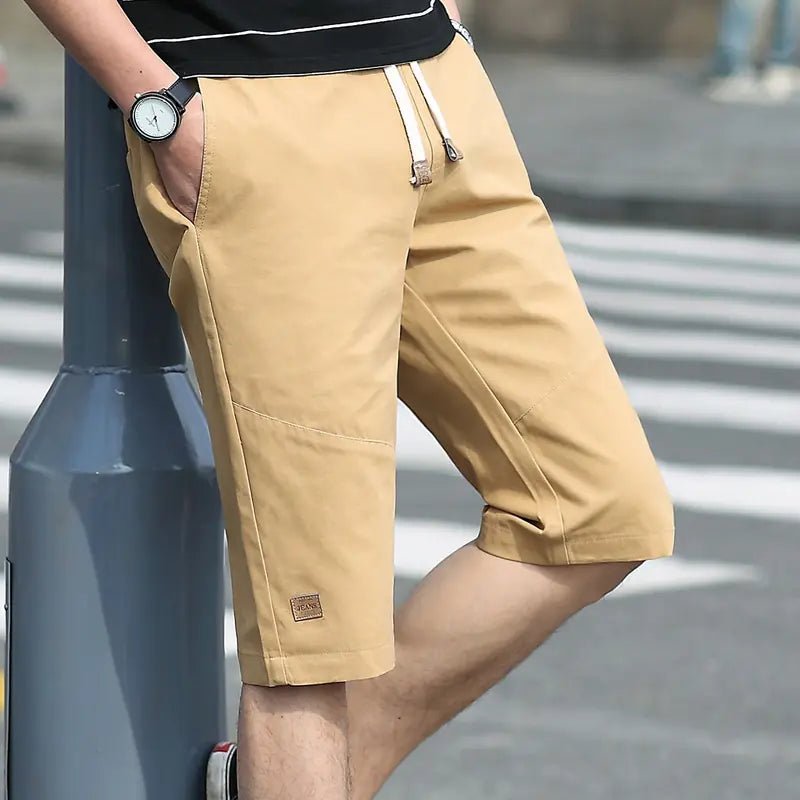 Men’s Casual Cotton Loose-Fit Five-Point Sports Shorts – Summer Breathable Comfort