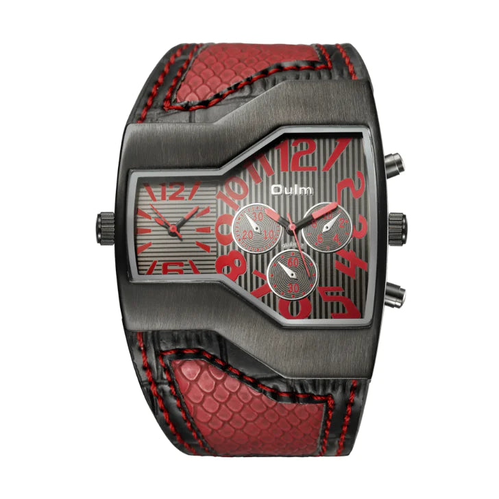 Quartz Watch for Men – Waterproof Leather Strap