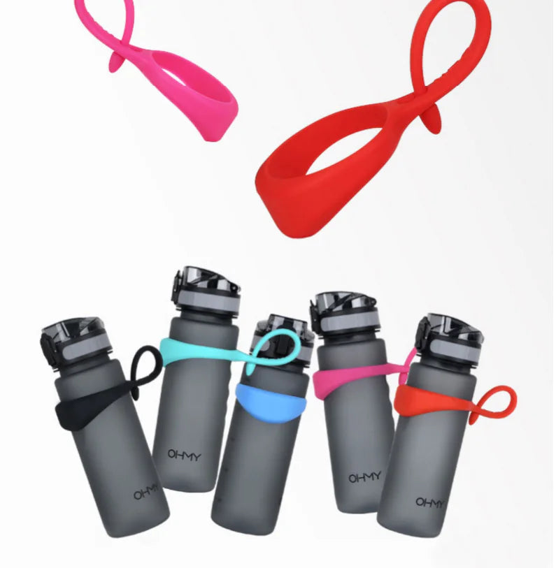 Fitness Sports Water Bottle with Magnetic Handle Ring – Multiple Colors