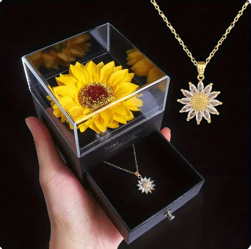 Collar de girasol en flor: ¡el regalo perfecto para cualquier ocasión!