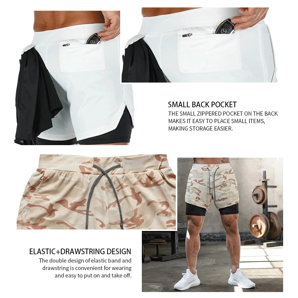 Pantalones cortos de gimnasio para hombre