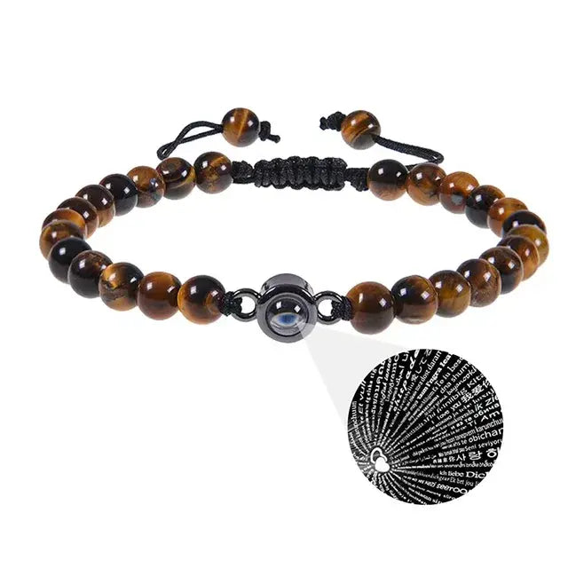 Pulsera de acero de titanio con imagen cubana